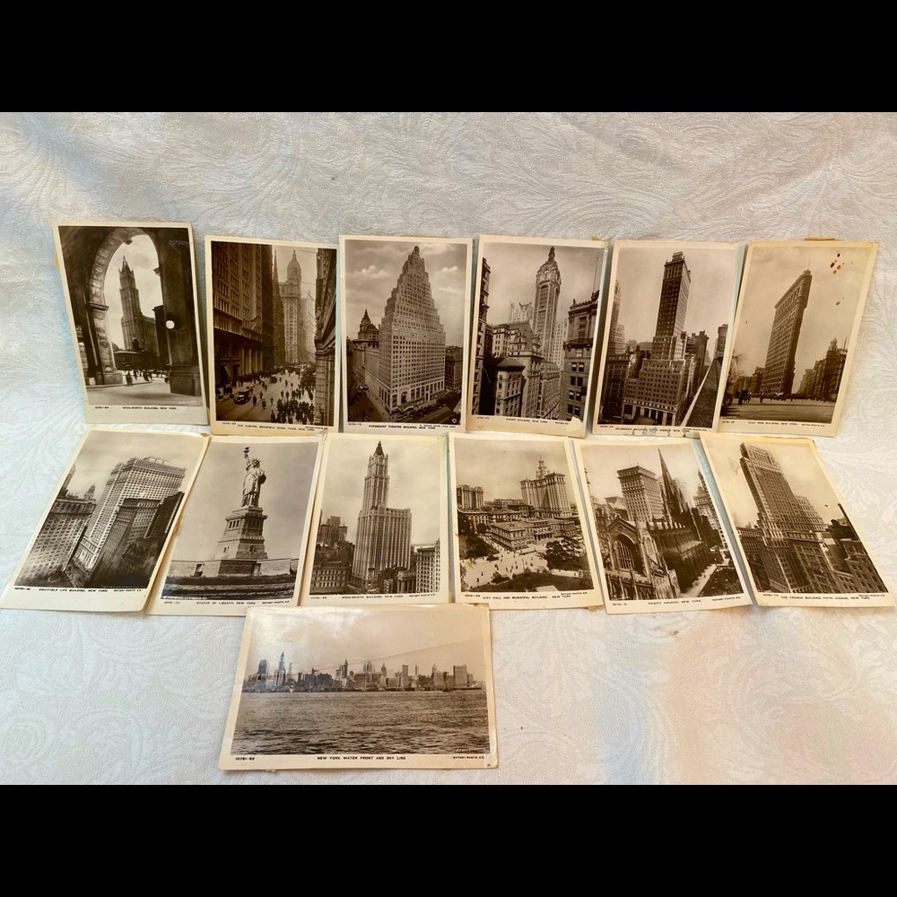 Antique postcards of New York